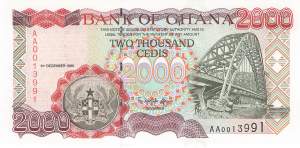 2000 Cedis 1996